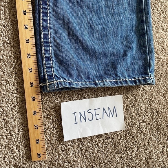 Rock & Roll Cowboy Double Barrel Relaxed Straight Leg Jeans Mens 33X36 - Picture 14 of 14